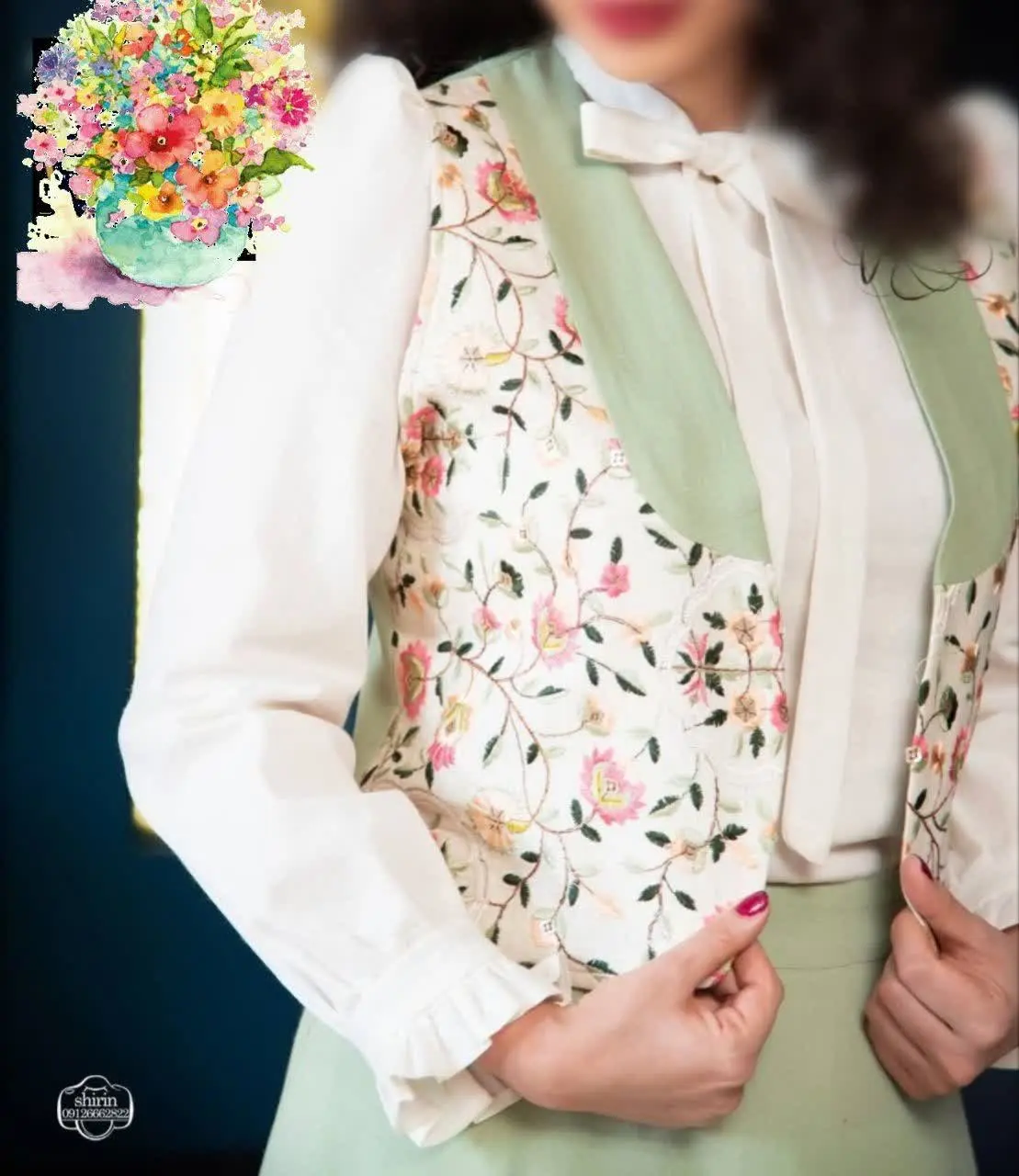 تن پوش سه تیکه مدل گلبهار🌸🌿
