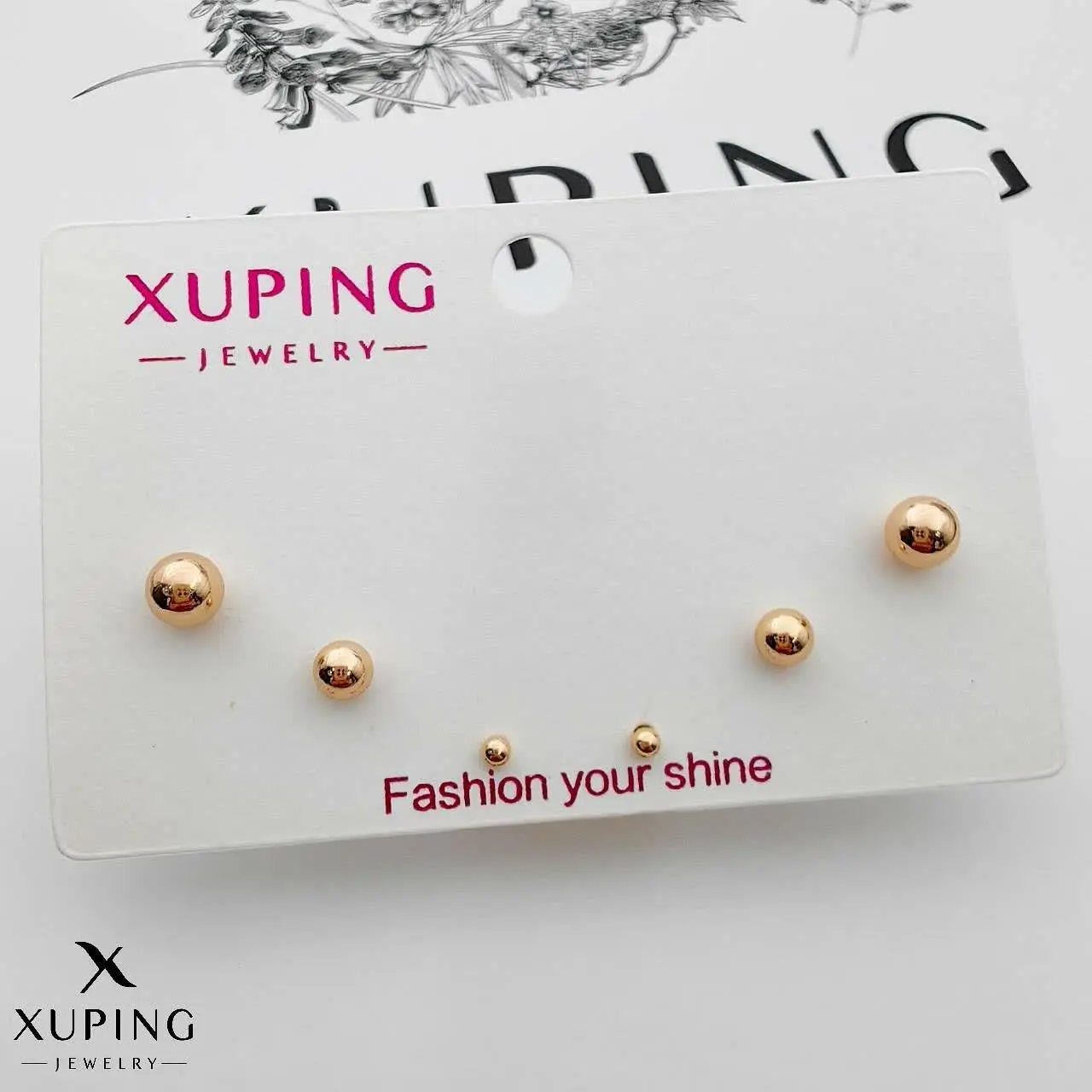 گوشواره سه جفتی ژوپینگ کد ۲۸۹۴