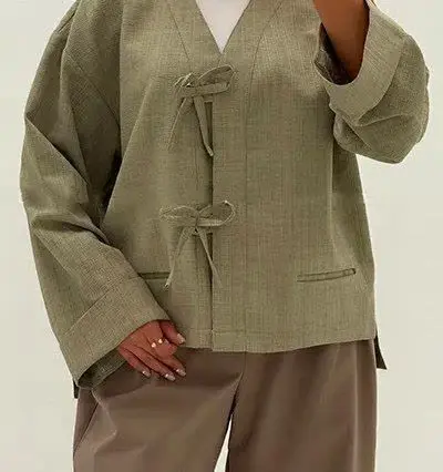 نام: شومیز مانتویی عروسکی گره‌ای 
