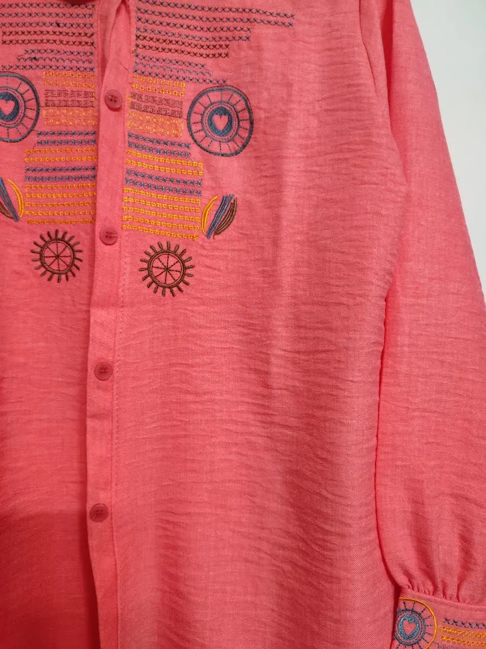 🔆شومیز مانتویی گلدوزی
