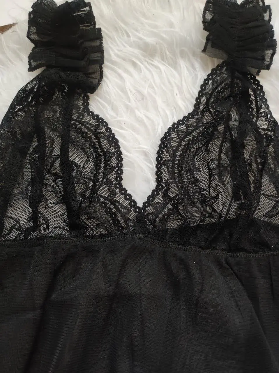 ❤️لباس خواب توری (تن خور داره) 
