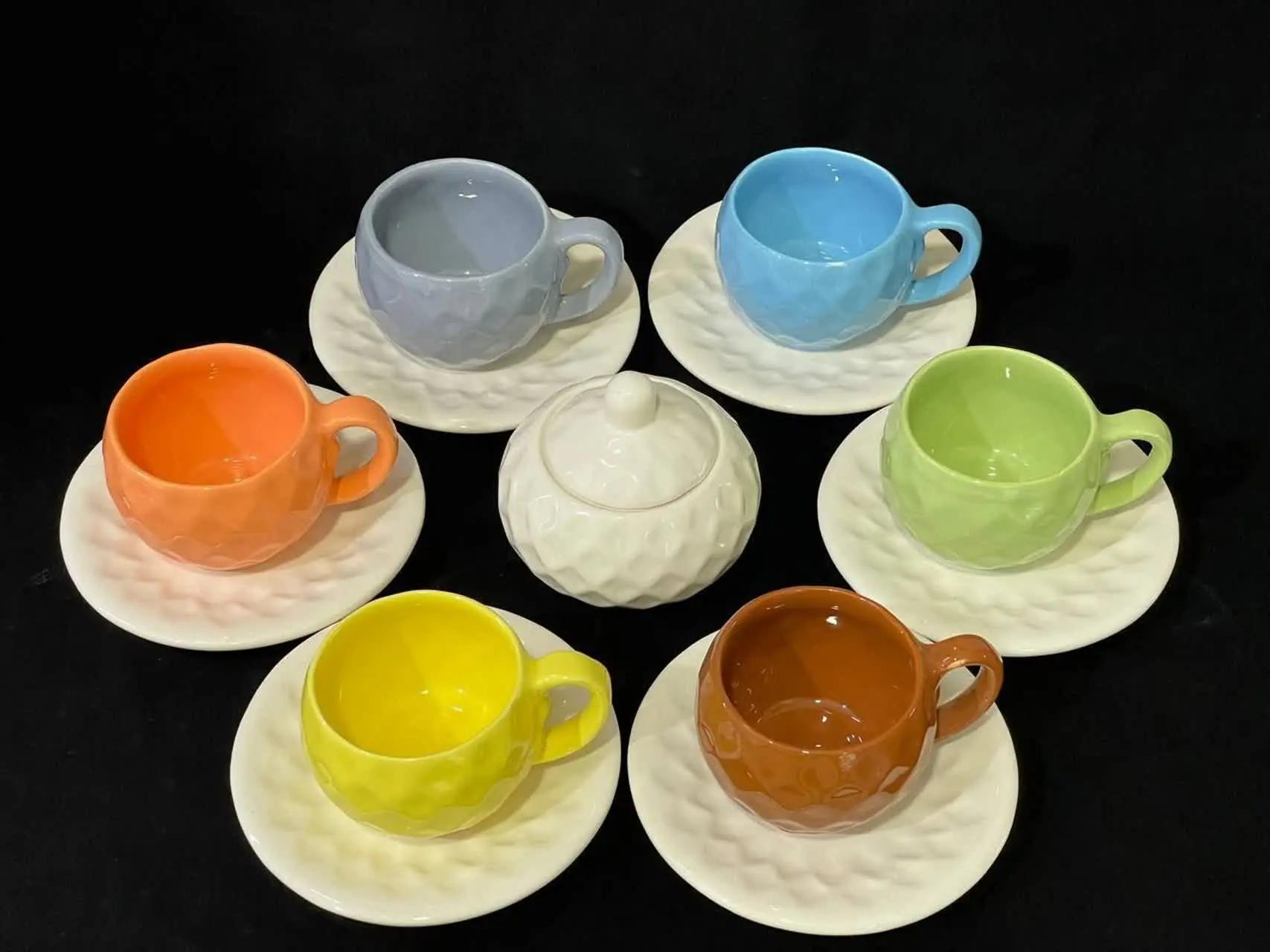 سرویس چایخوری سرامیکی رنگی
