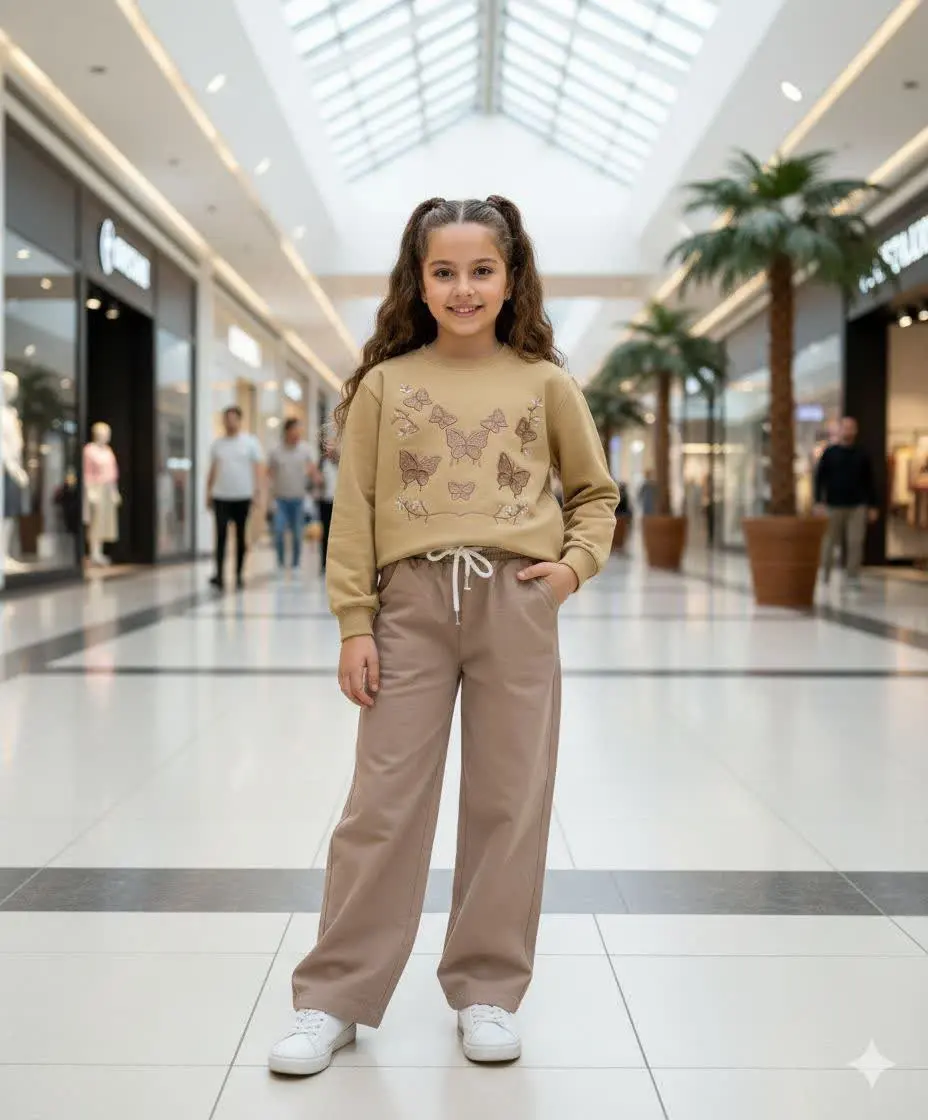 🎄بلوز شلوار بگ کتان پروانه...