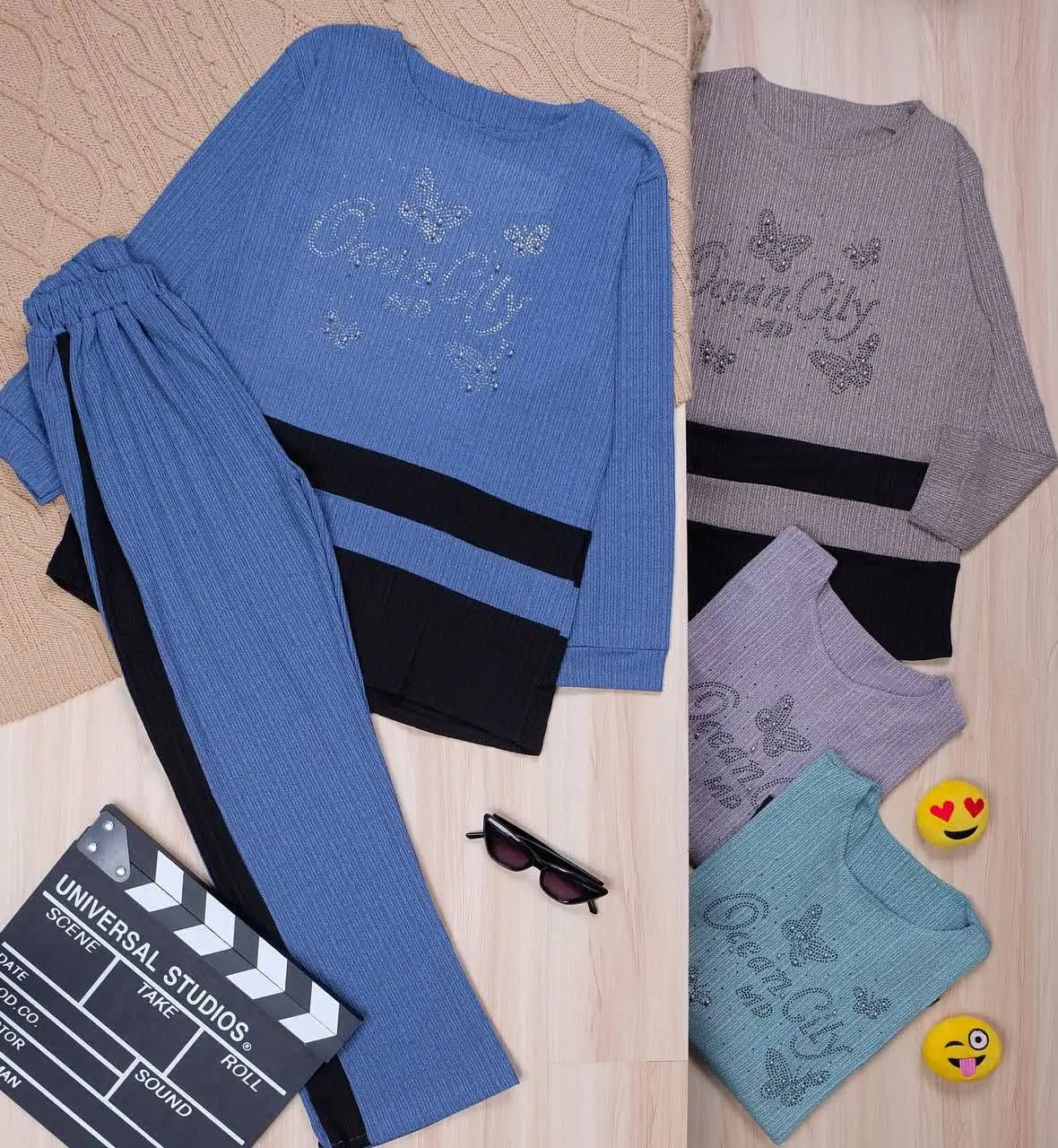 👫تونیک و شلوار پروانه نگین مرواریدی 👫
