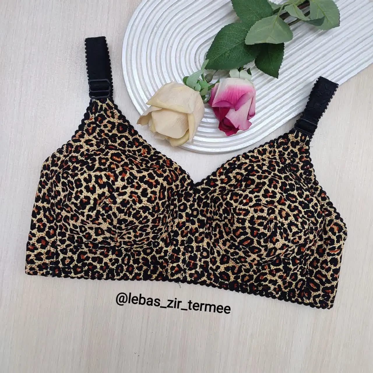 💢#سوتین کتان نخ پلنگی با آستر کامل نخی
