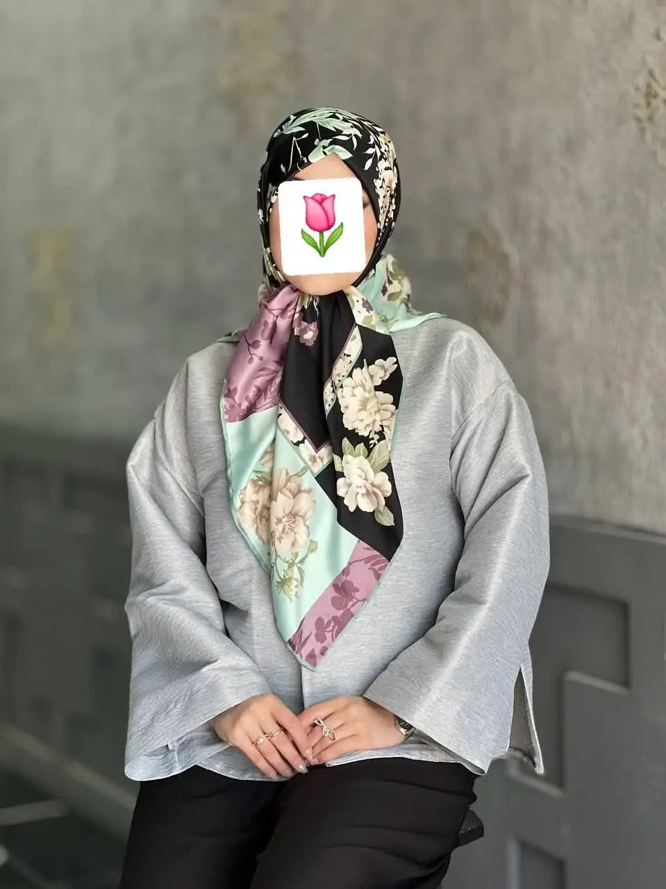 روسری مجلسی شیک و قشنگمون و