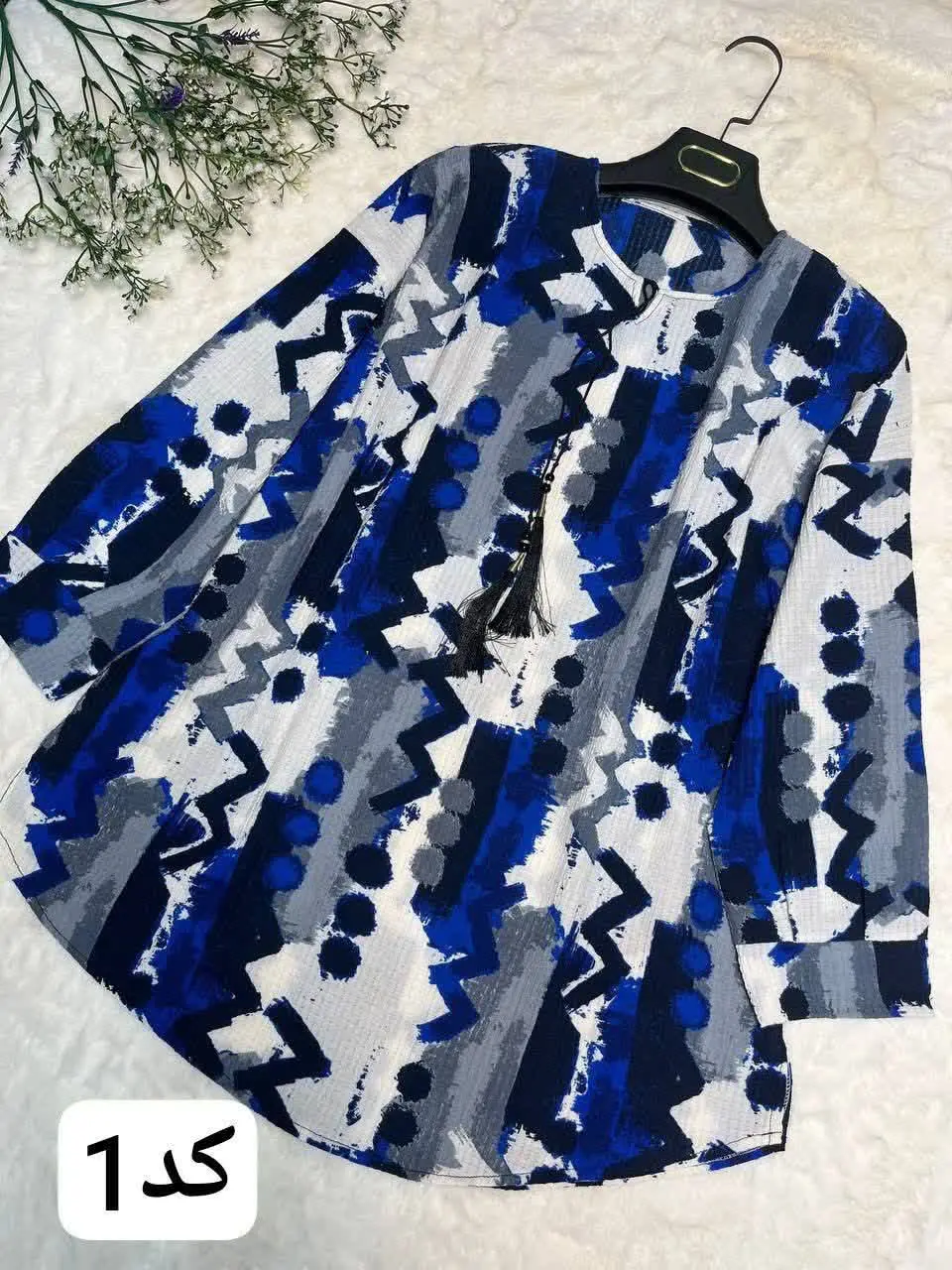 ✨نام: شومیز کاملس طرح سه نقطه
