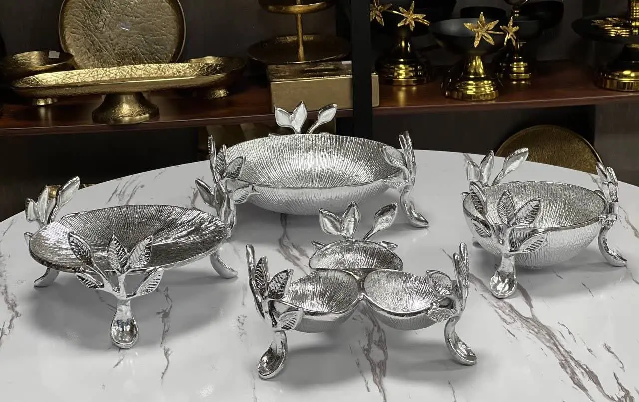 🛑 آلومینیوم سرویس ۴ تیکه برگ