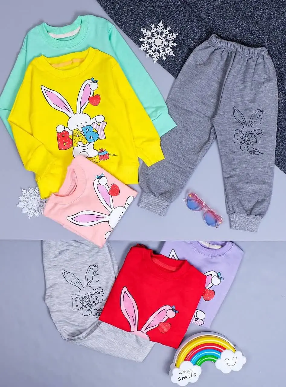 بلوز و شلوار دخترانه خرگوشیBABY 👧🏻🍓
