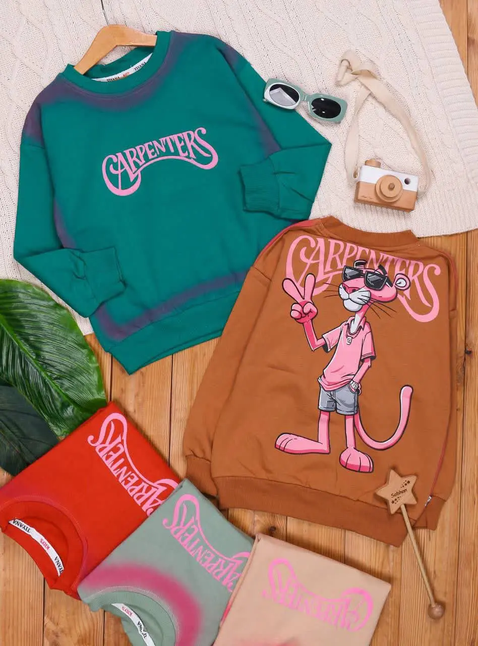 🎄بلوز اسپرت پشت چاپ پلنگ صو...