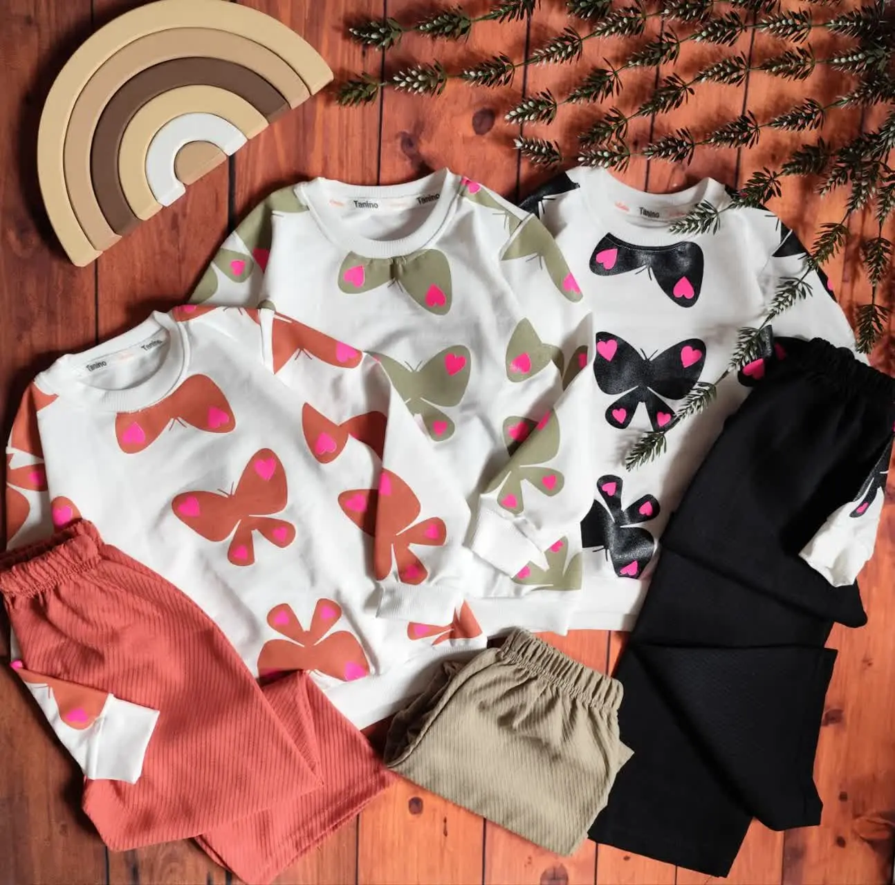 😍ست بلوز و شلوار پروانه پاپ...