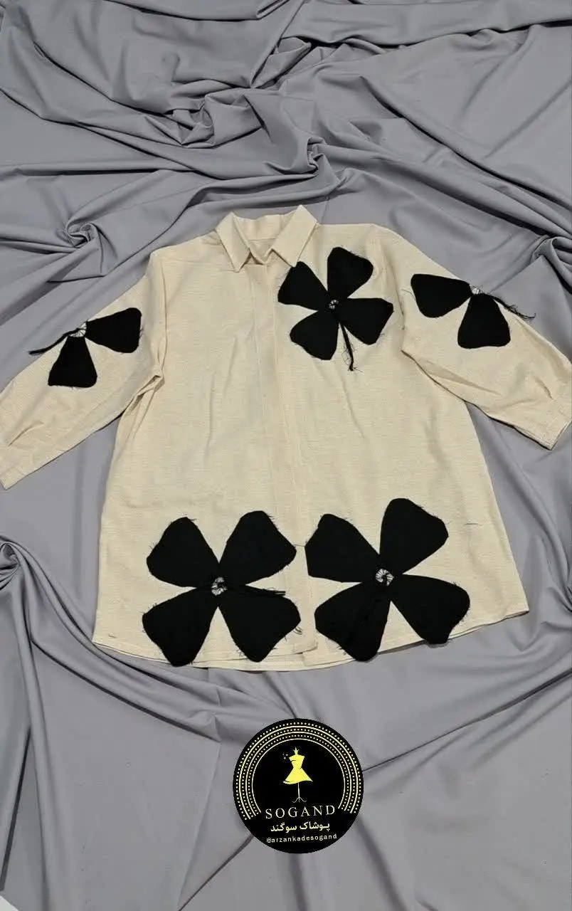 🌻 نام: کت لنین تیکه دوزی
