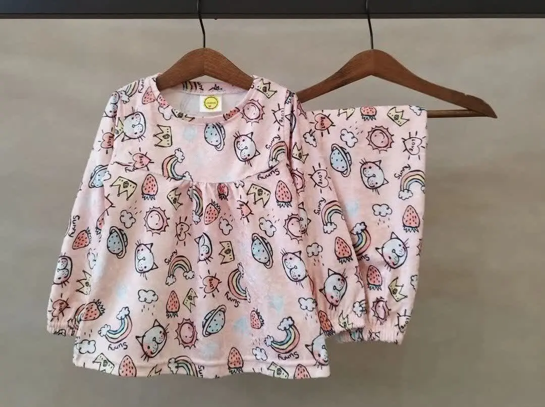 ست راحتی مخمل دخترانه
