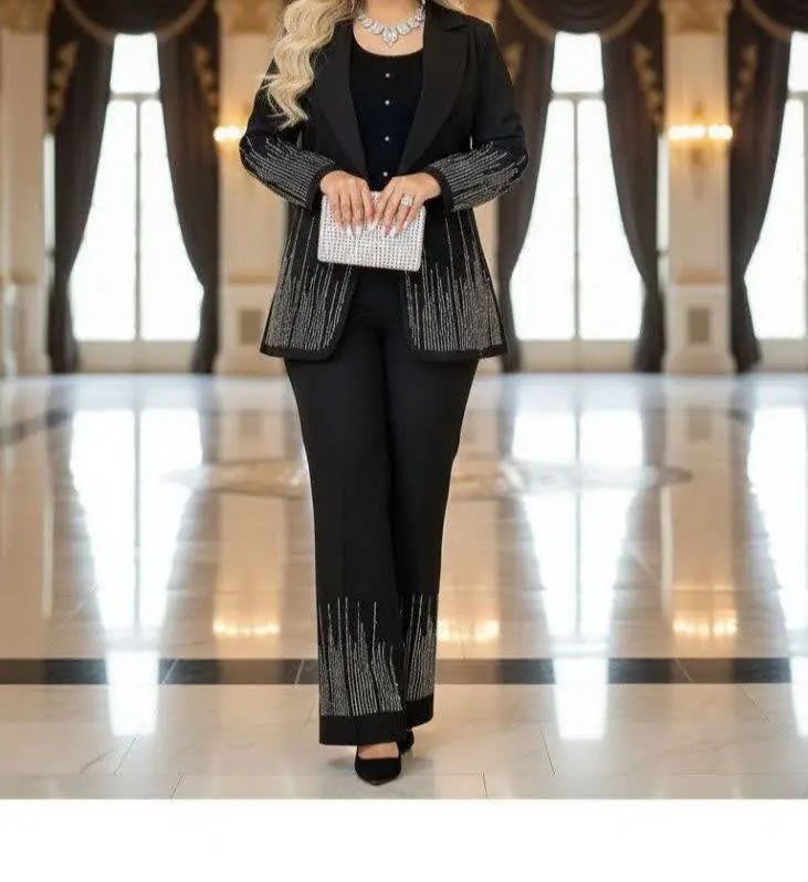 👚نام: ست کت شلوار مجلسی آبشاری