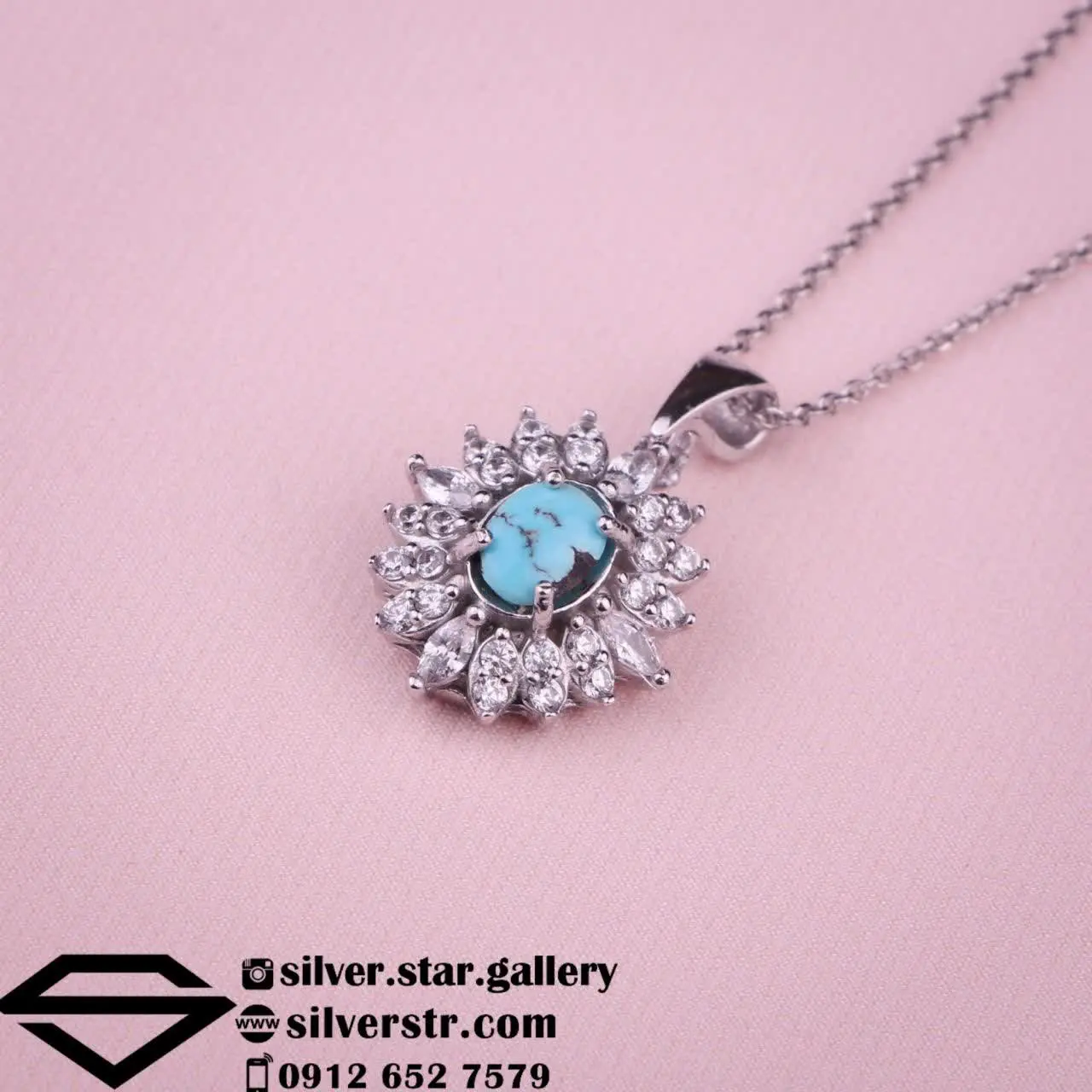 🧿 پلاک زنانه فیروزه نیشابور...