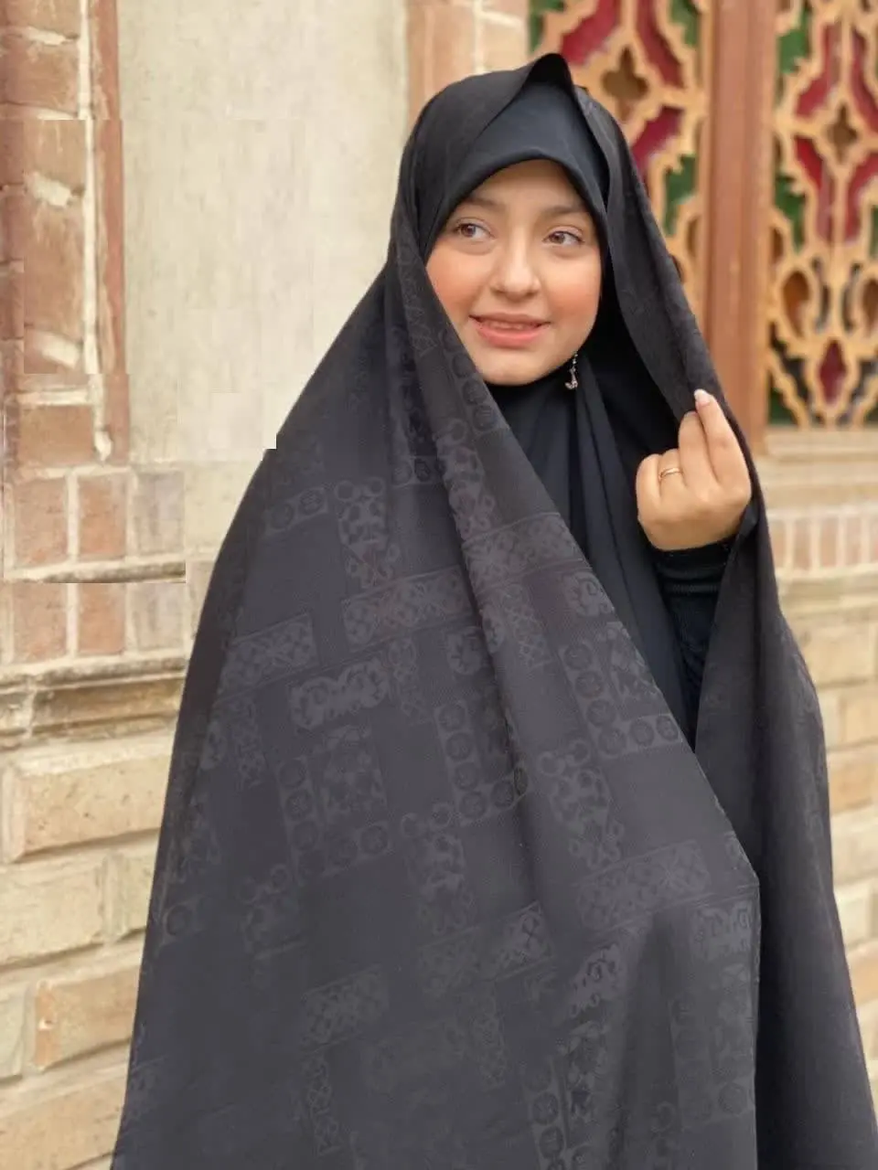 🛍حراج ویژه چادر طرح دار مشکی🛍
