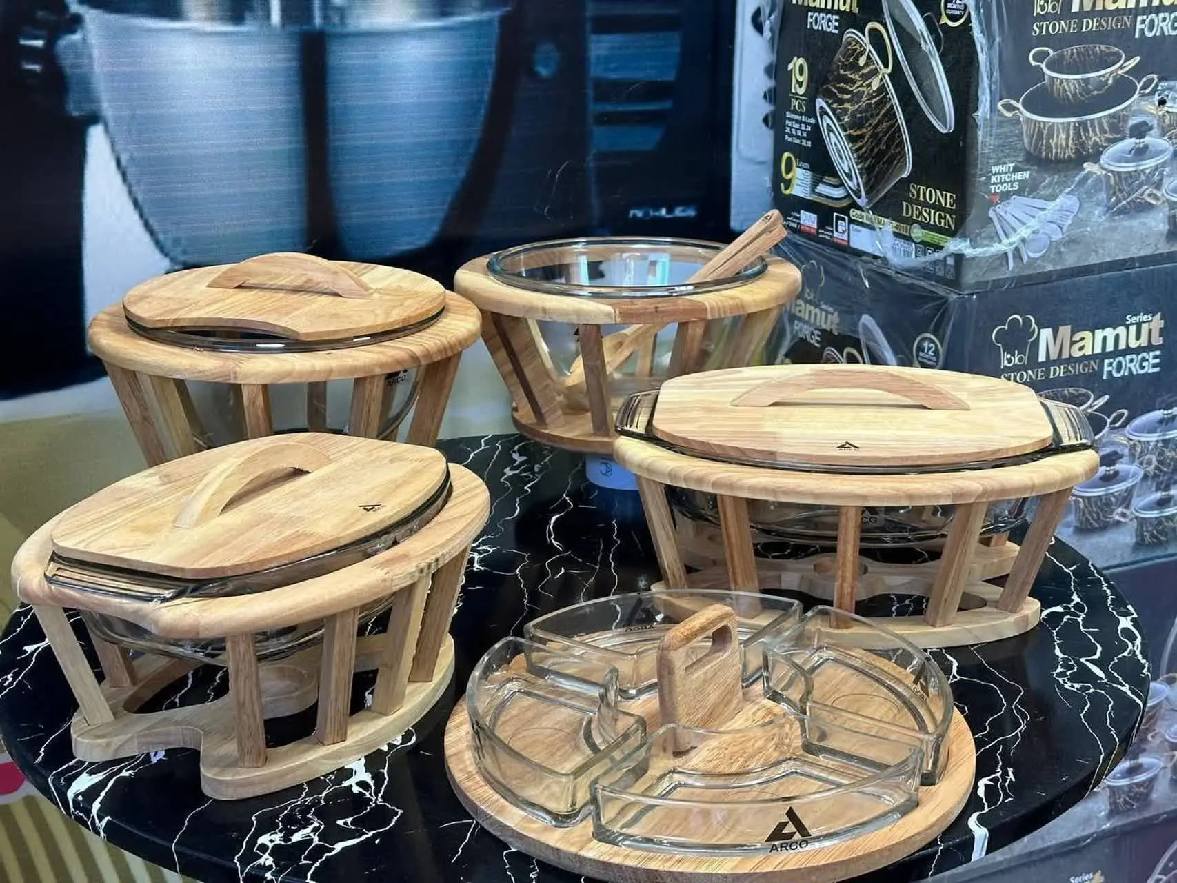 ست سوفله ۵ پارچه چوبی