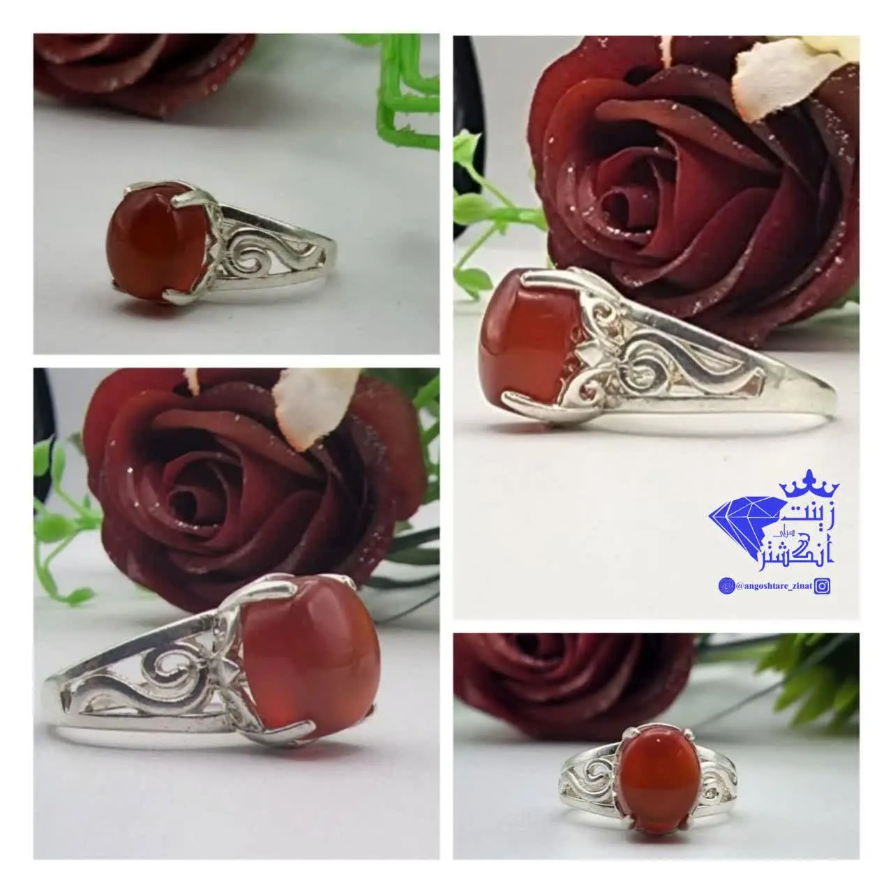 #انگشتر_زنانه_عقیق_سرخ (یمن) 
