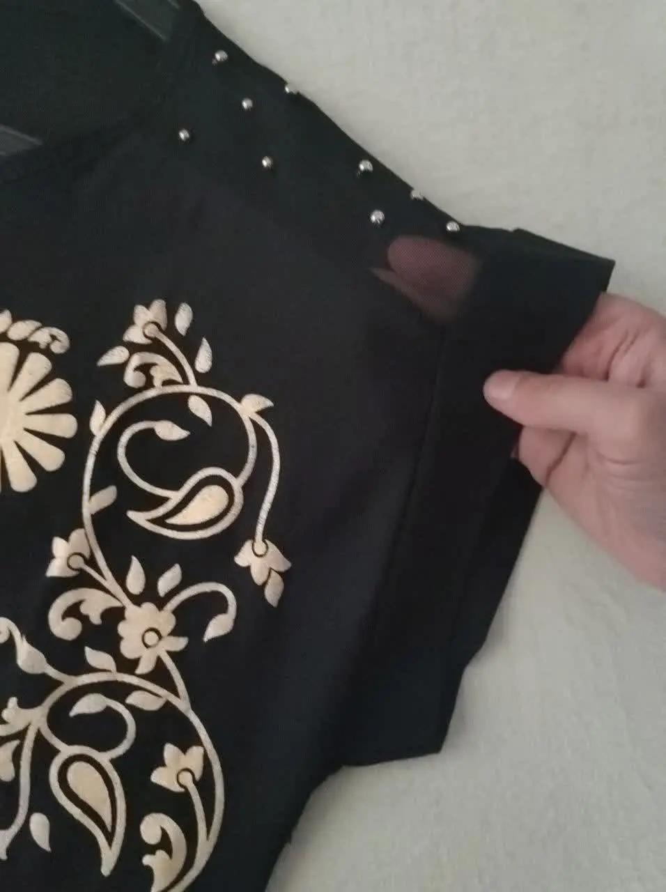 🔸 نام: تاپ سرشانه مرواریدی
