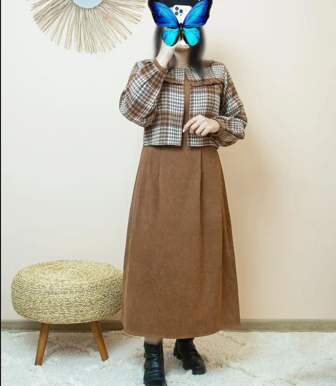 نام: کت و سارافون پرطرفدار ترکیبی غزال
