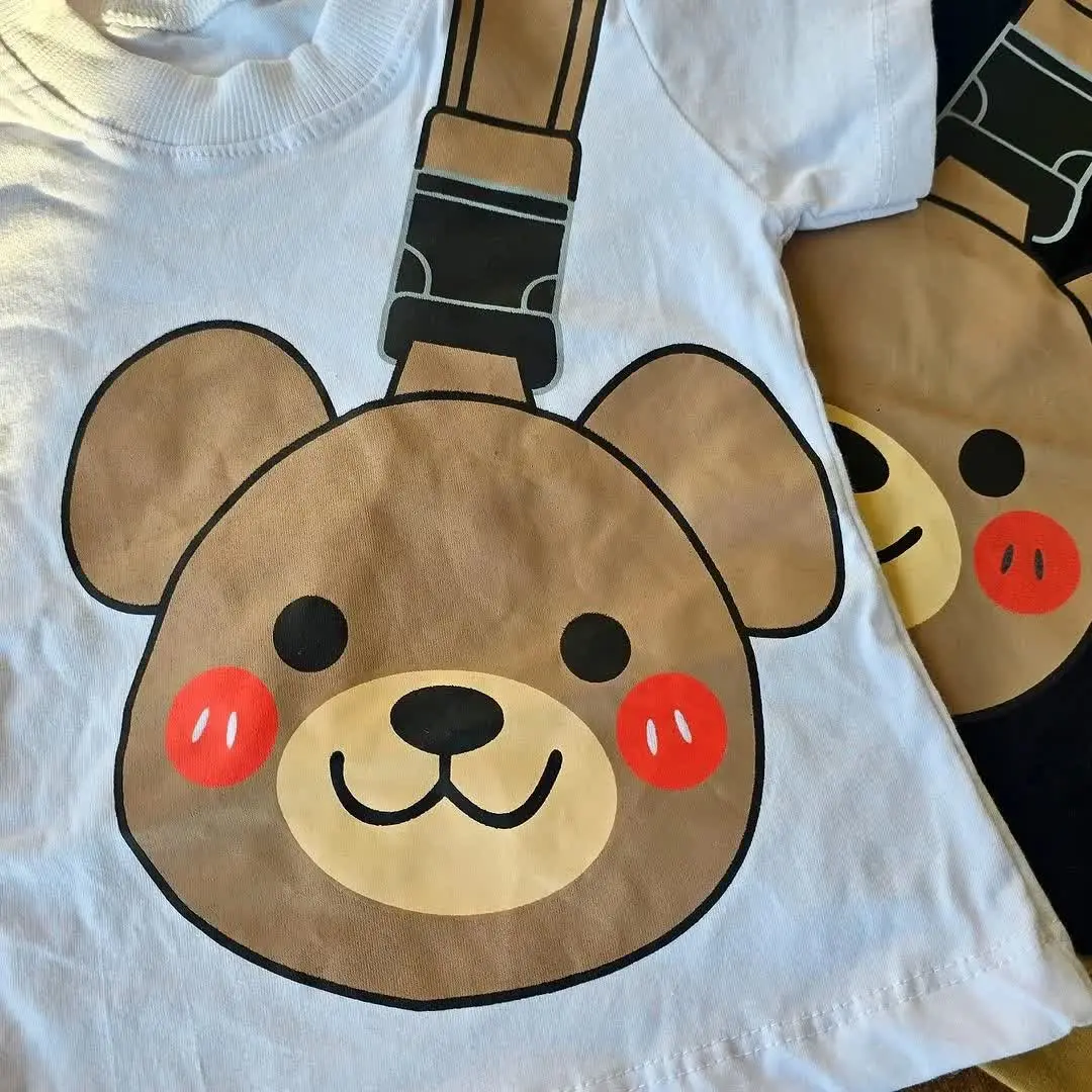 تیشرت شلوارک خرس کمربندی سایز ۳۵ تا ۴۵
