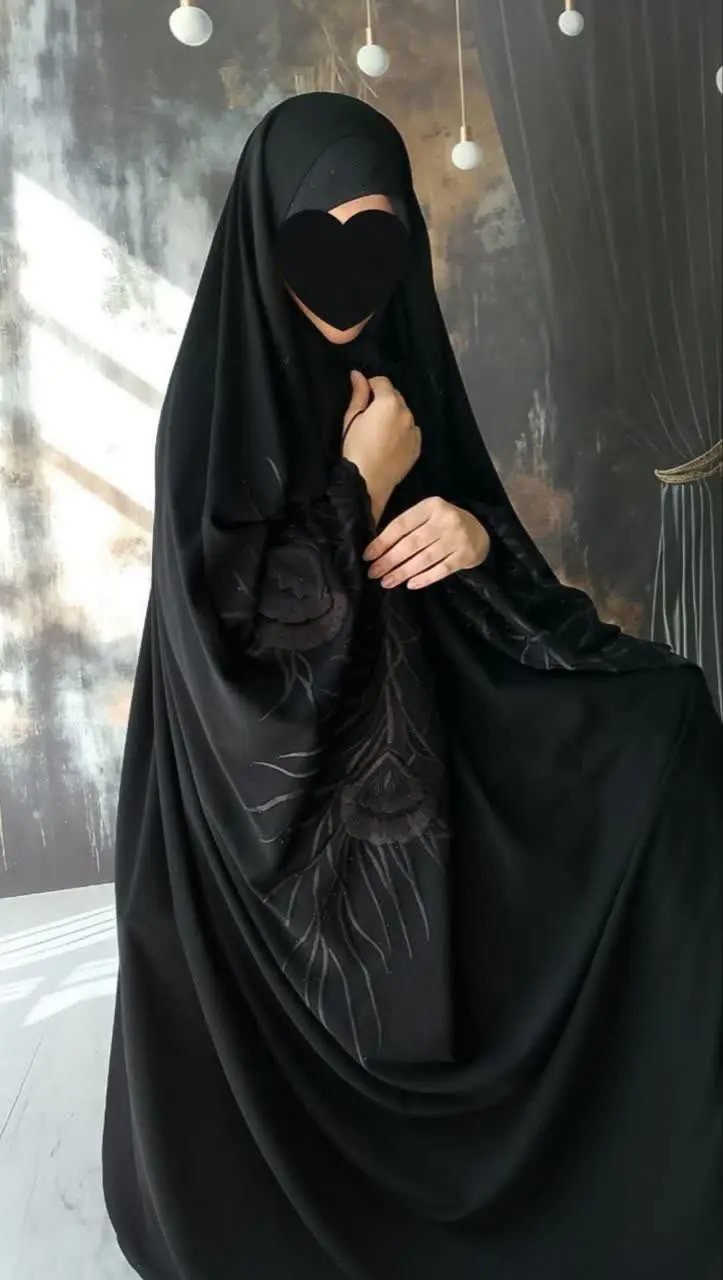 ✅چادر عربی گلدوزی طرح آرامی...