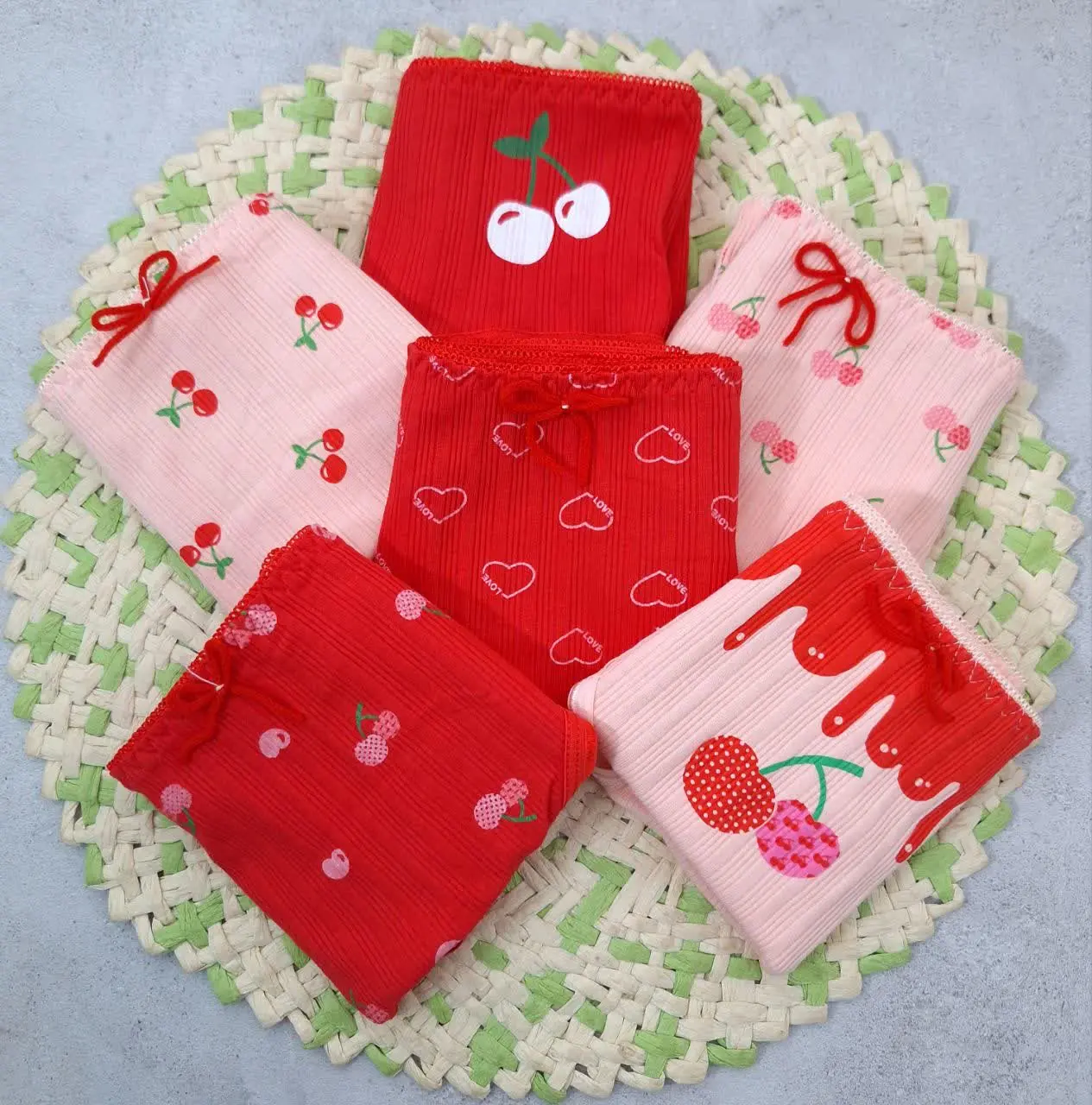 شورت عروسکی طرح گیلاس 💖