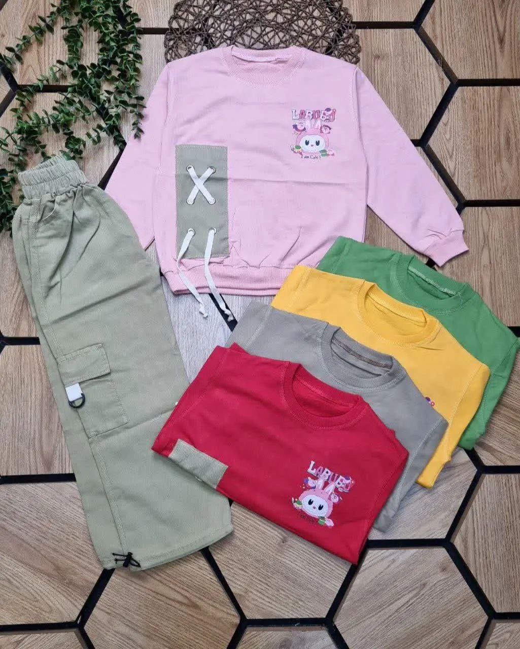 🌹بلوزباشلوار کارگو دخترانه👩