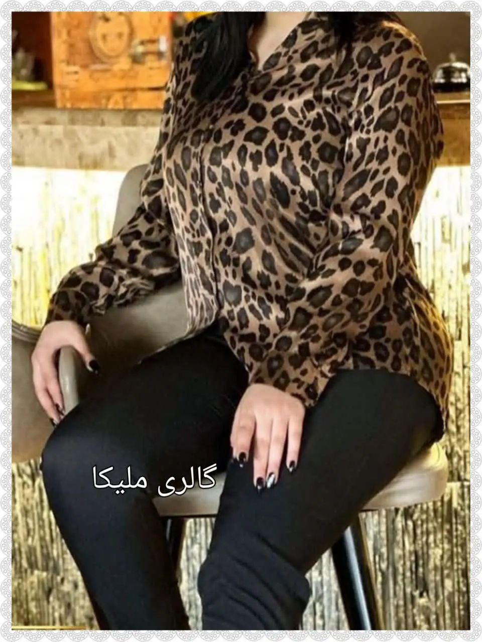 🔅شومیز مخمل یقه کلاسیک آستین بلند
