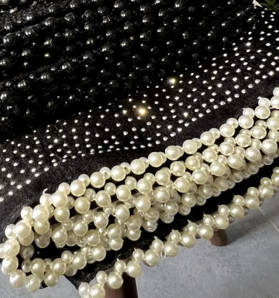 شال مروارید دوز نگین کوب🌻
