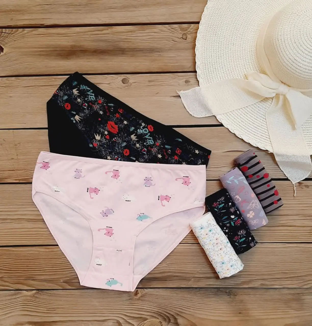 🌸شورت نخی جعبه‌ای
