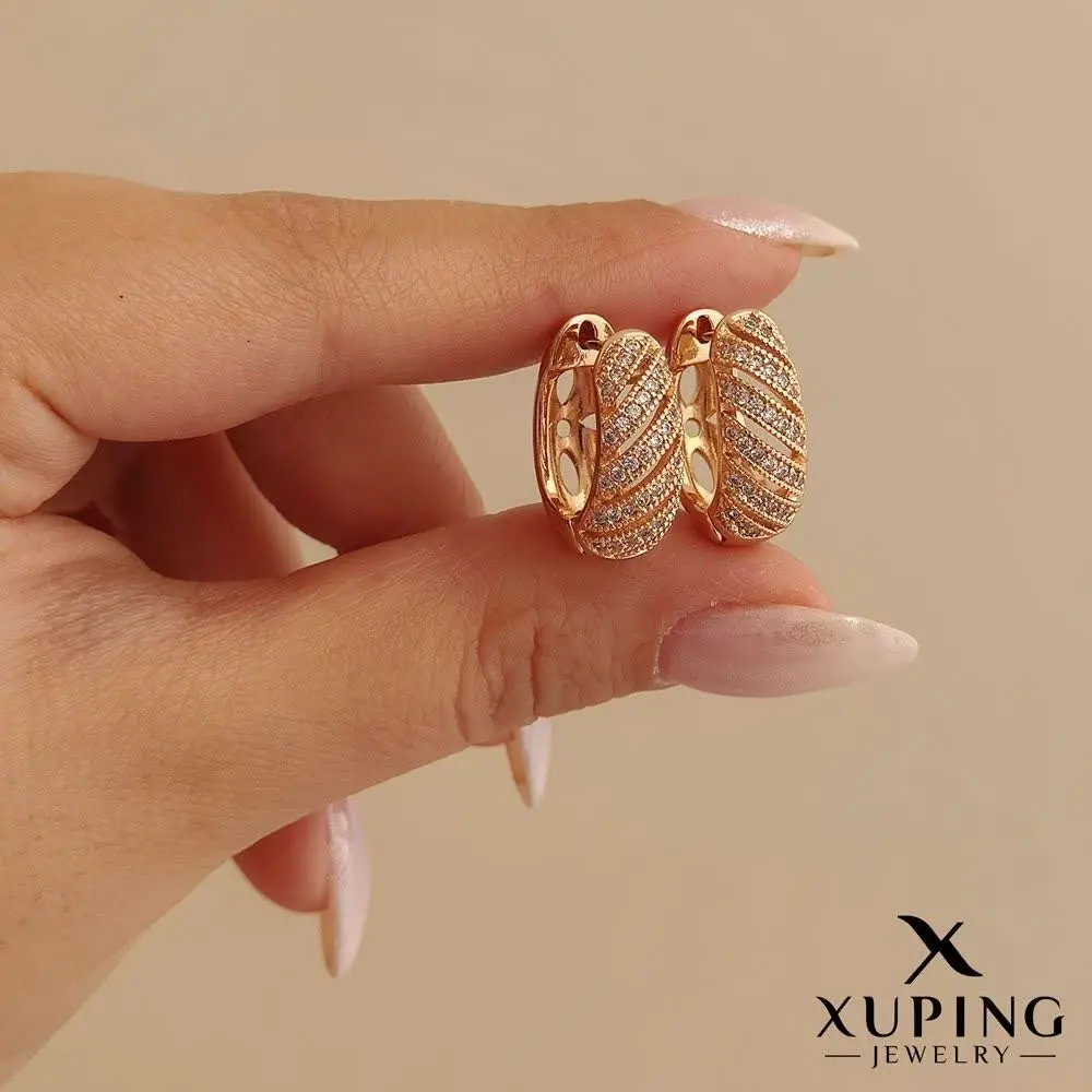 💎 گوشواره حلقه طرح طلا از ب...