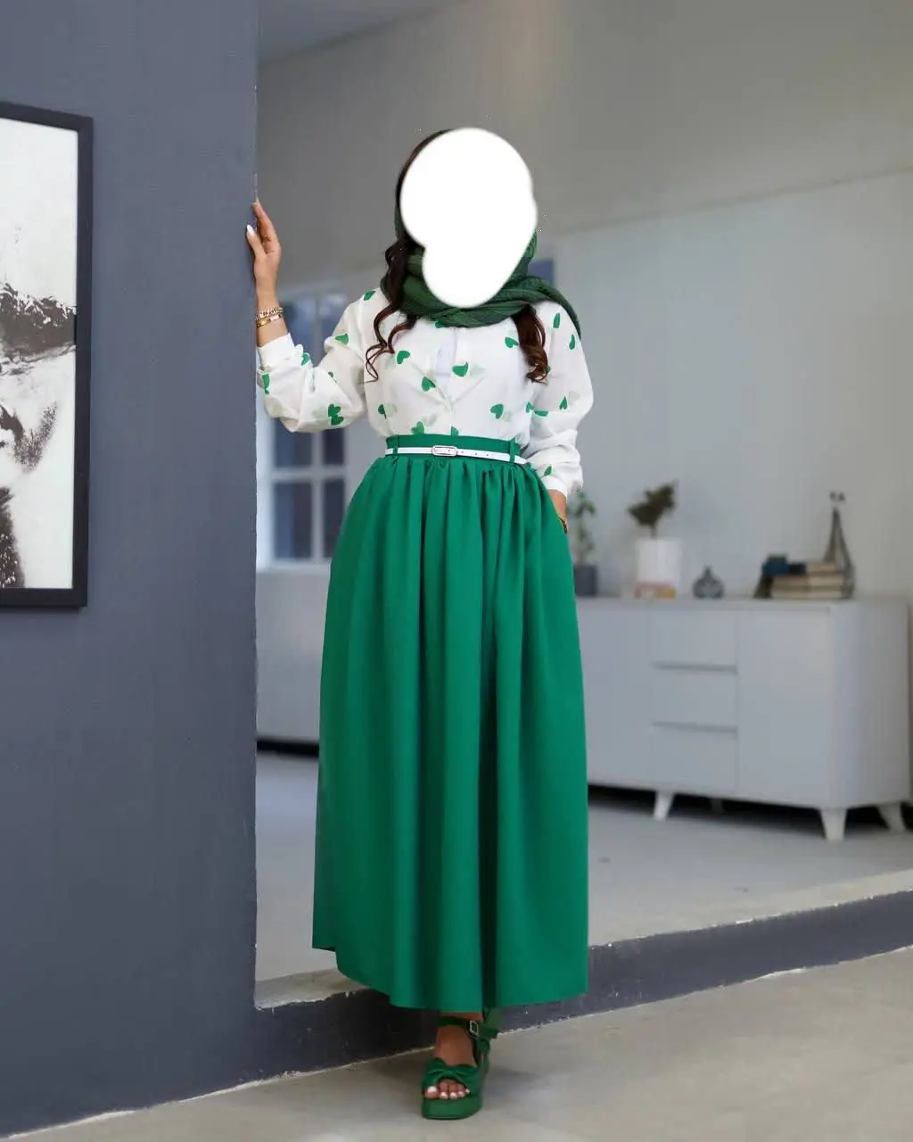 ۳ تیکه: دامن، شومیز، کمربند