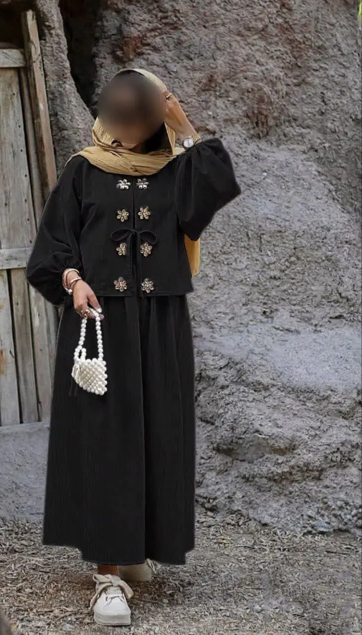 👚 نام: شومیز دامن جلو نگین
