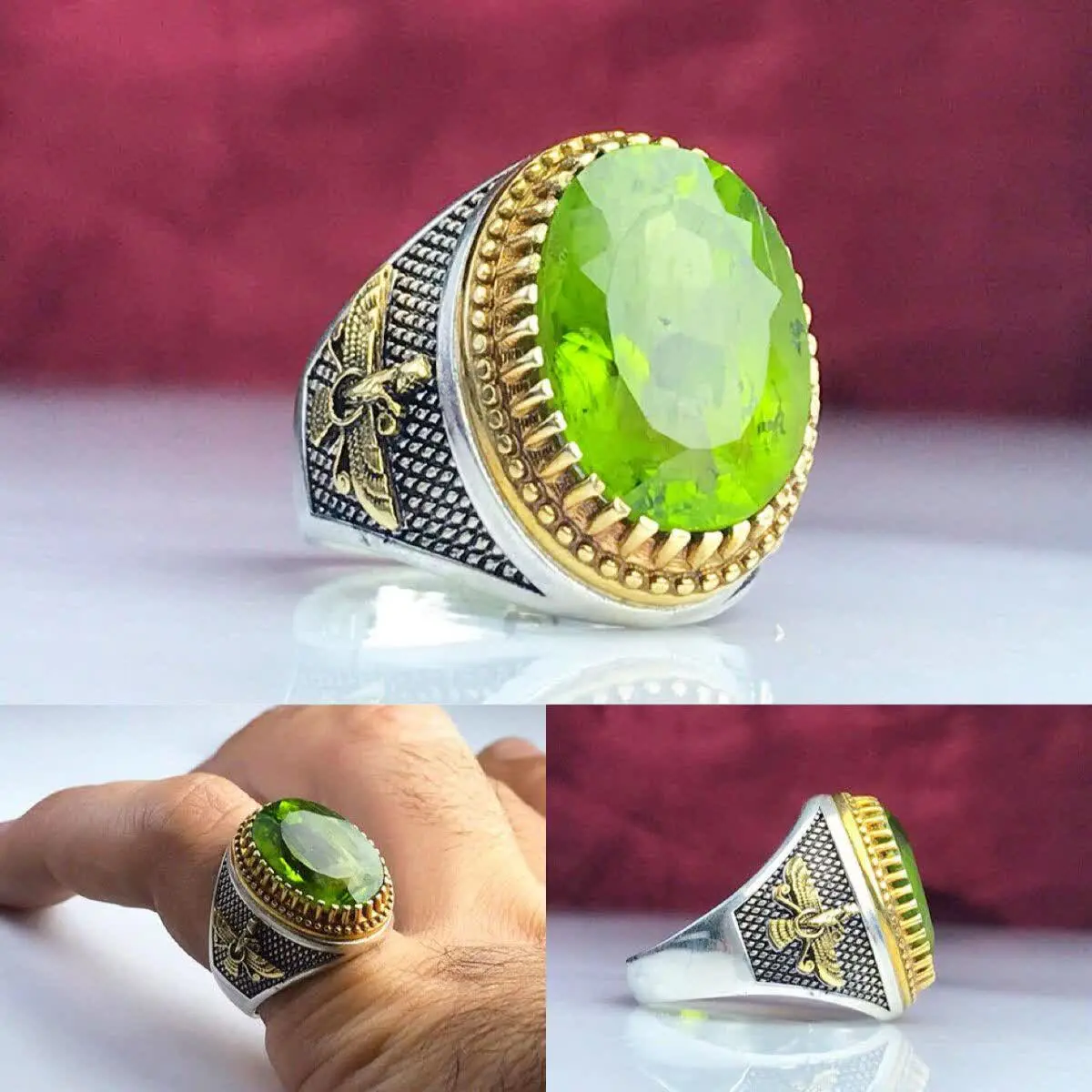 انگشتر زبرجد اصلی 💍😍
