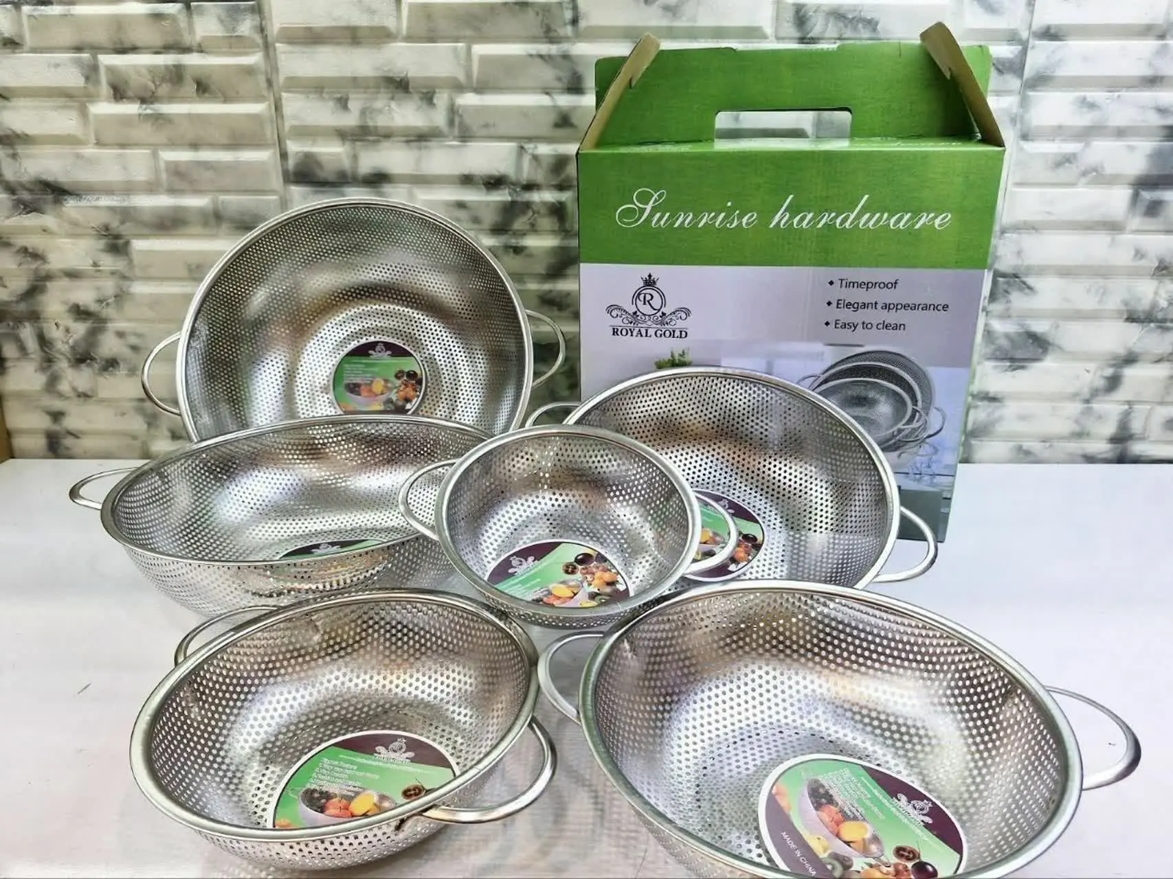 سرویس آبکش ۶ پارچه پانچ روی...