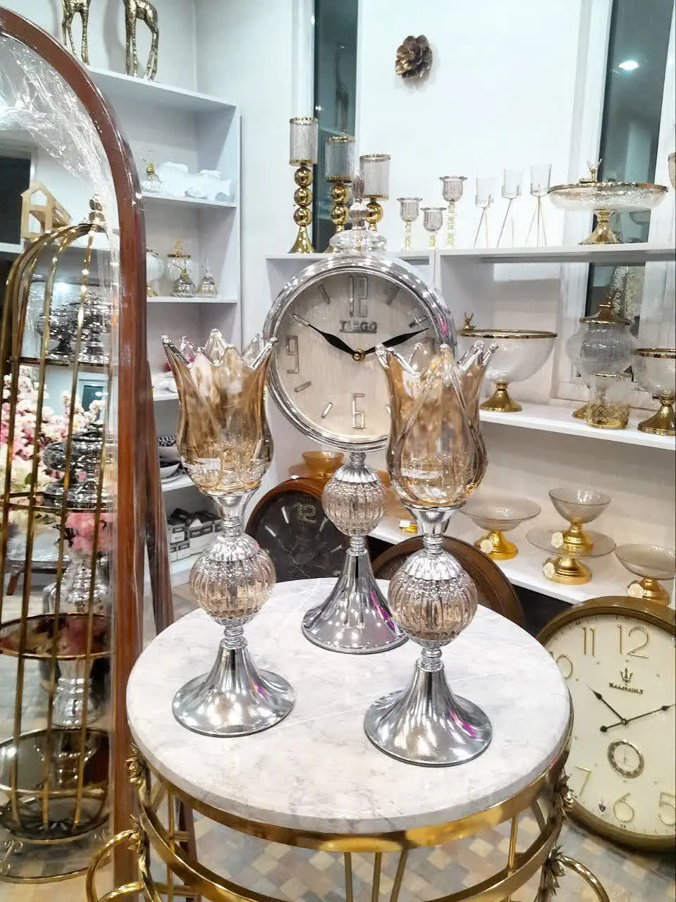 🌟ست ساعت و شمعدان