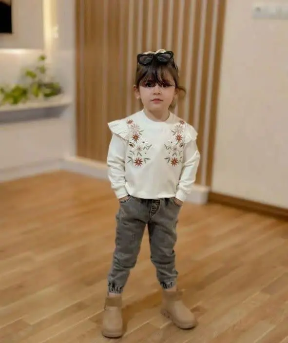 ▫️بلوز دخترانه گلدوزی شده