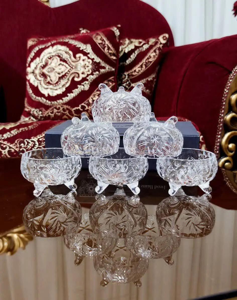 ۶ دست پیاله کریستال 
