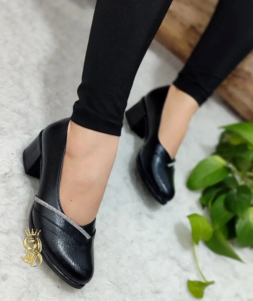 نام: 👠 کفش طبی مجلسی مدل نگینی لیزارد 😍
