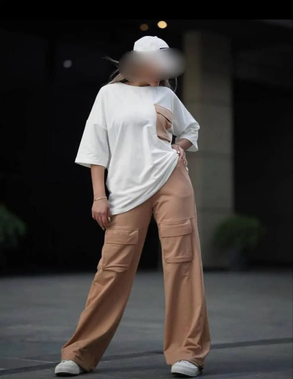 ست تیشرت شلوار جیب دار