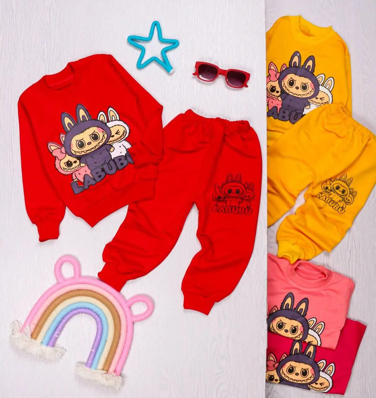 👯 بلوز شلوار دخترانه سه لبو...