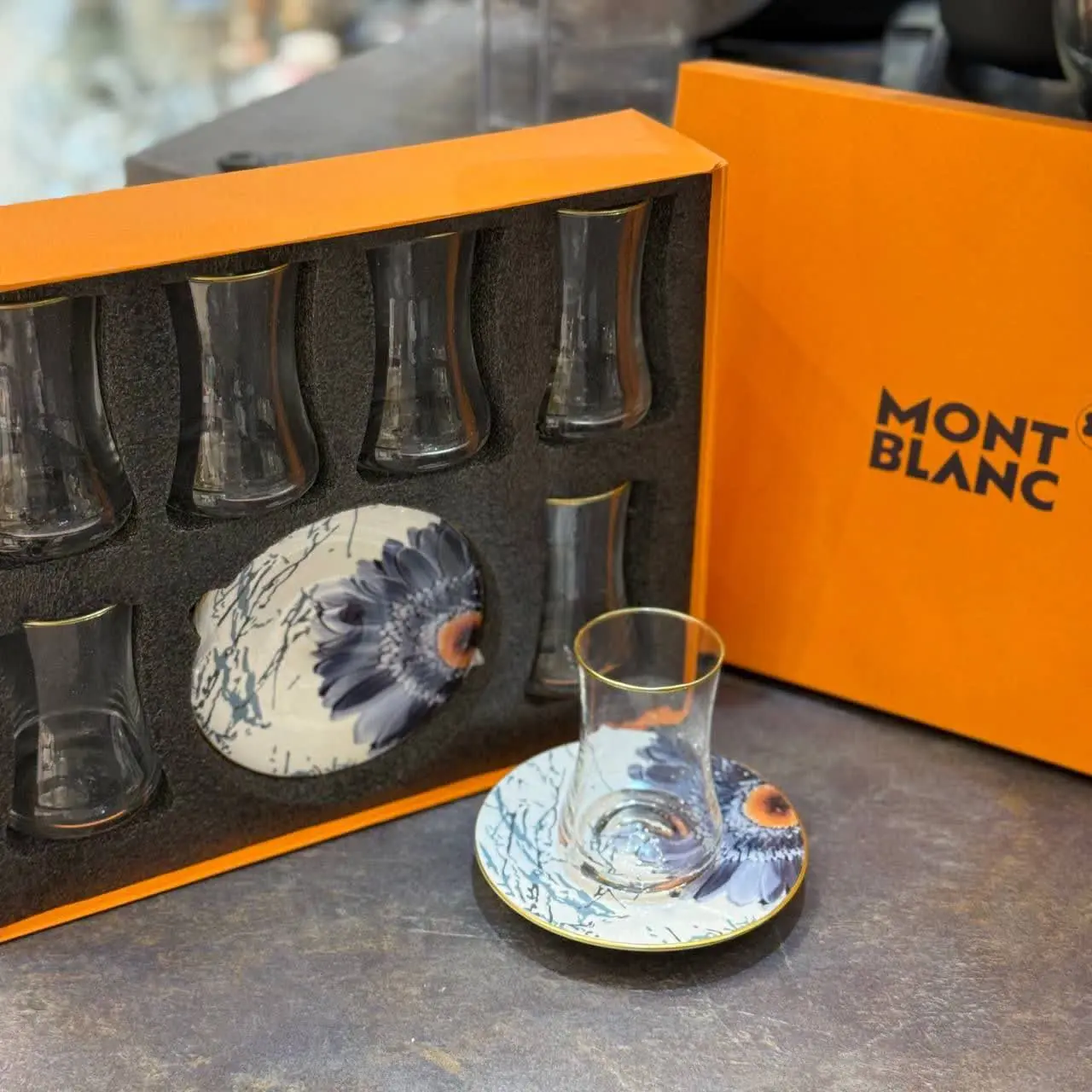 ست استکان نعلبکی Mont blanc