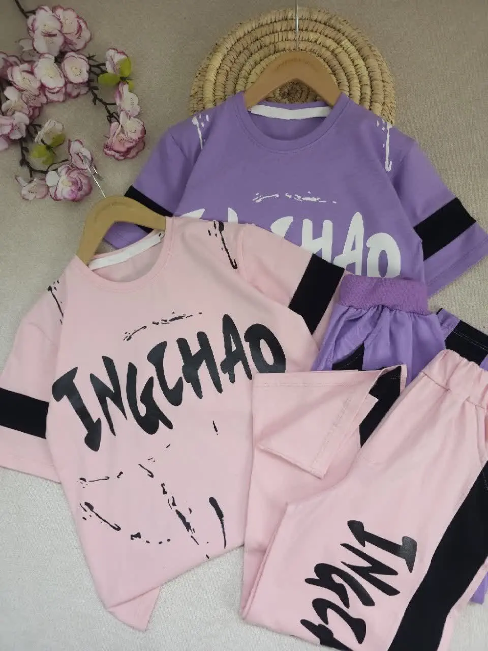 تیشرت شلوار دخترانه INGLHAO
