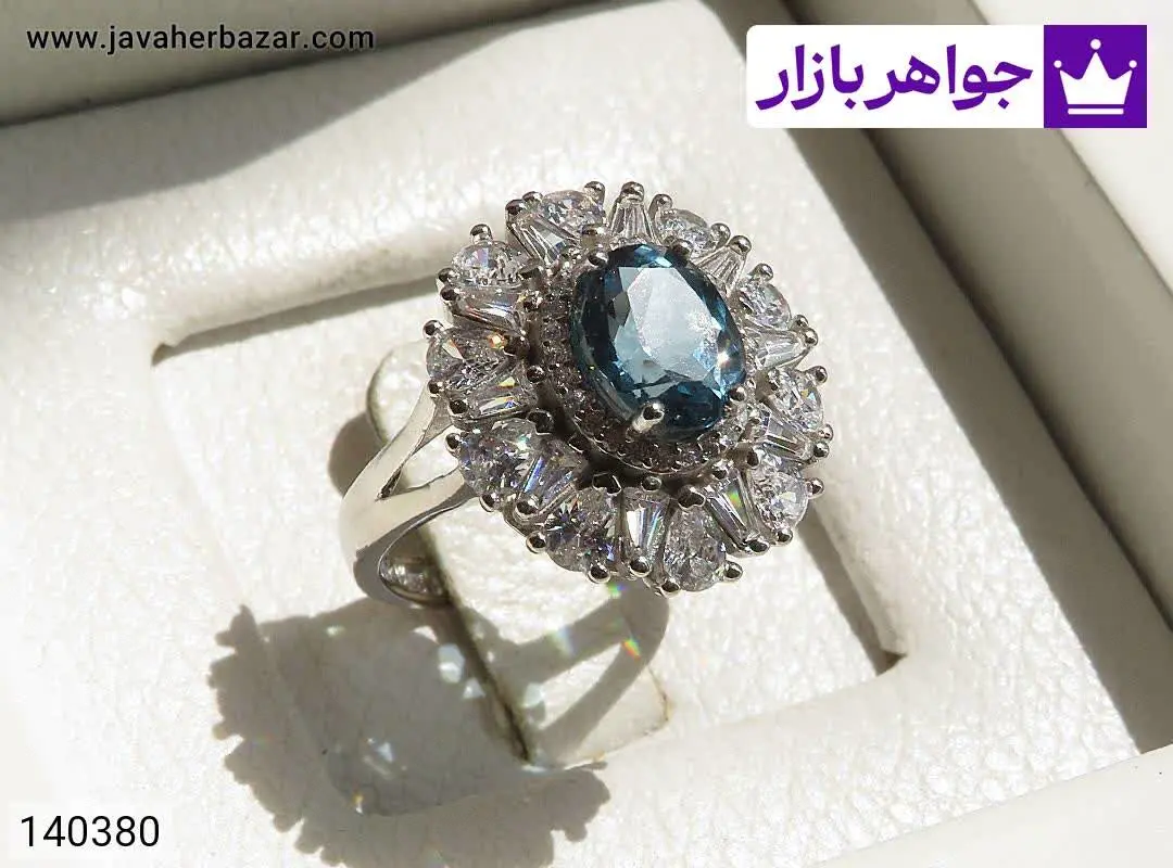 انگشتر نقره توپاز لندن جذاب...