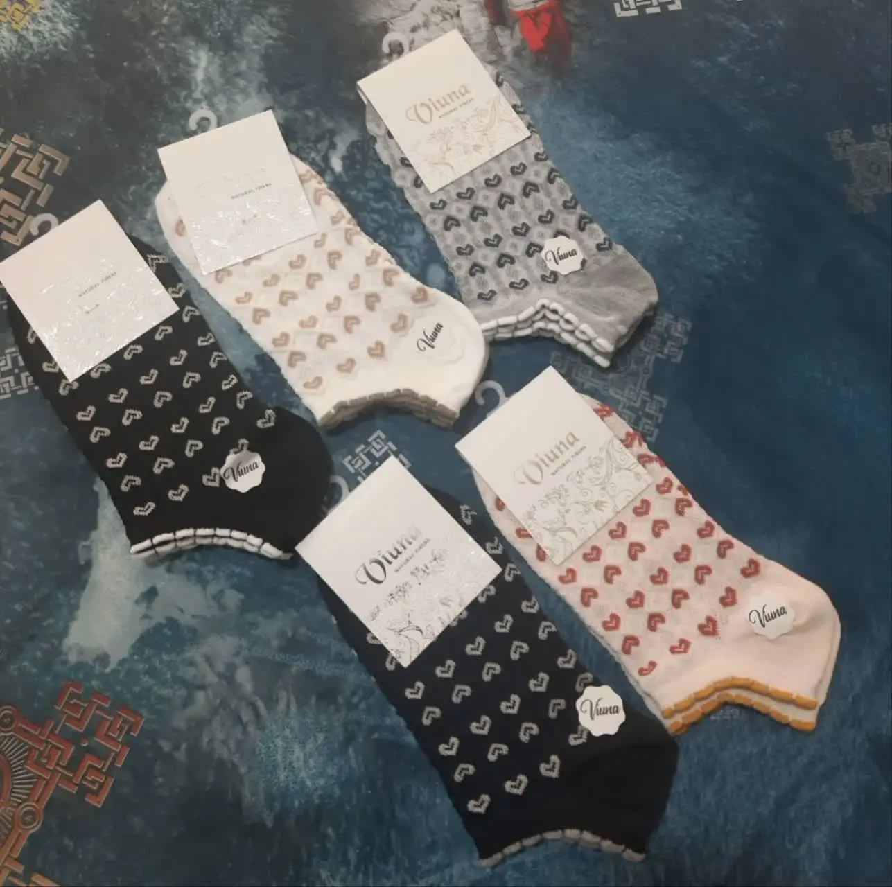 ‼️ و این هم یه مدل دیگه جوراب مچی قلبی دوست داشتنی
