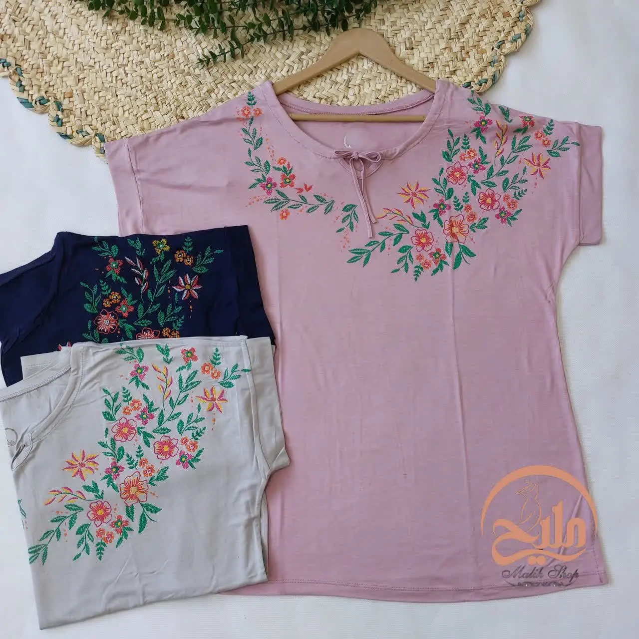 ✅آستین افتاده چاپ گلبهار 💖