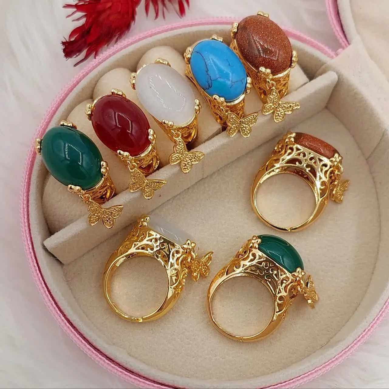 انگشتر سنگ دار جدید😍