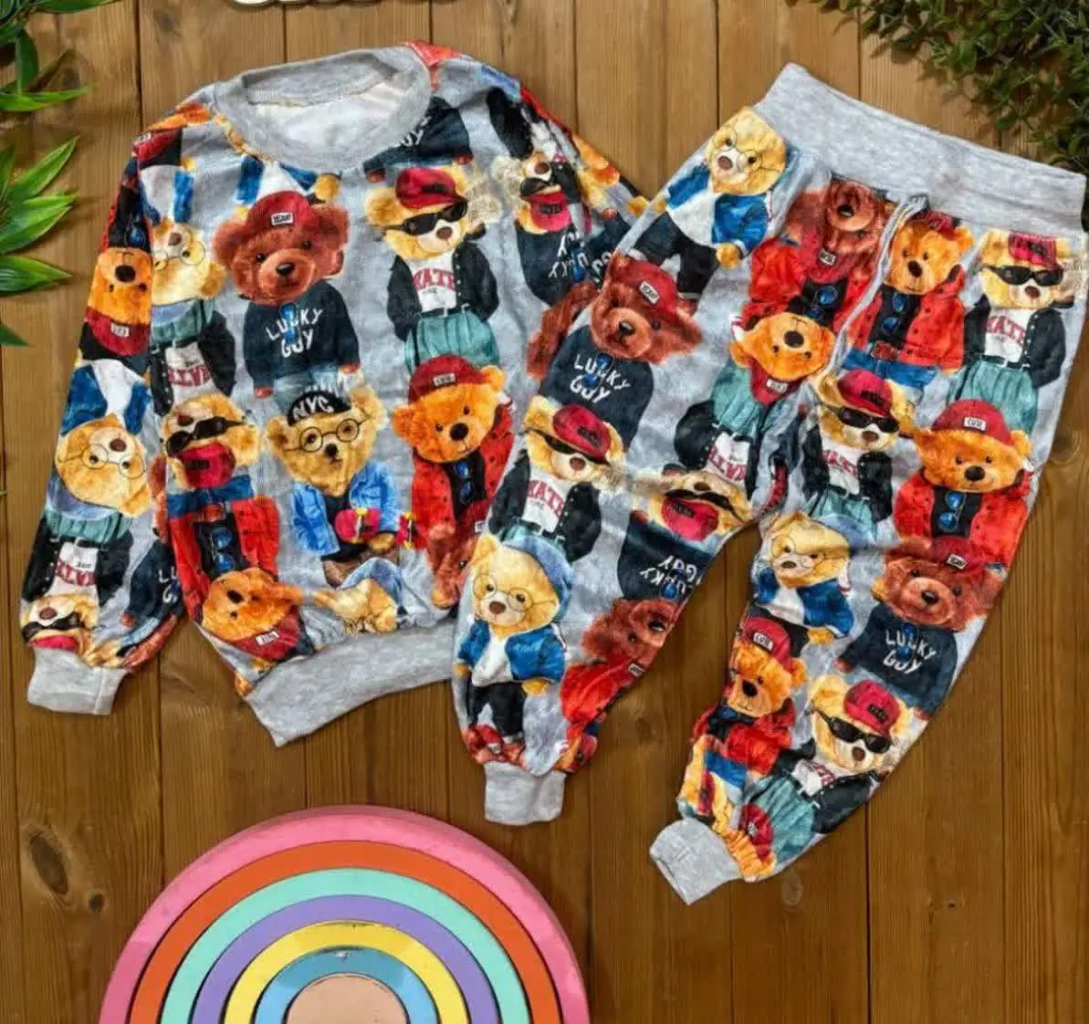 بلوز شلوار مخمل تدی