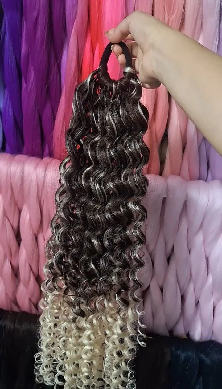 دم اسبی فر آمبره قهوه ای بلوند